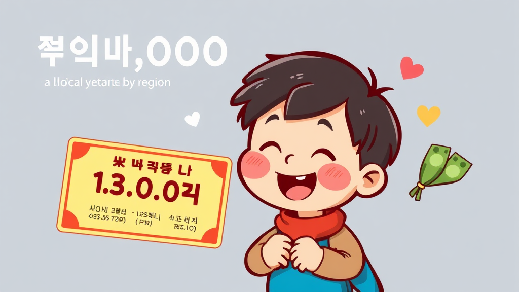 아동수당 금액 및 차등 지급 (cartoon 스타일)