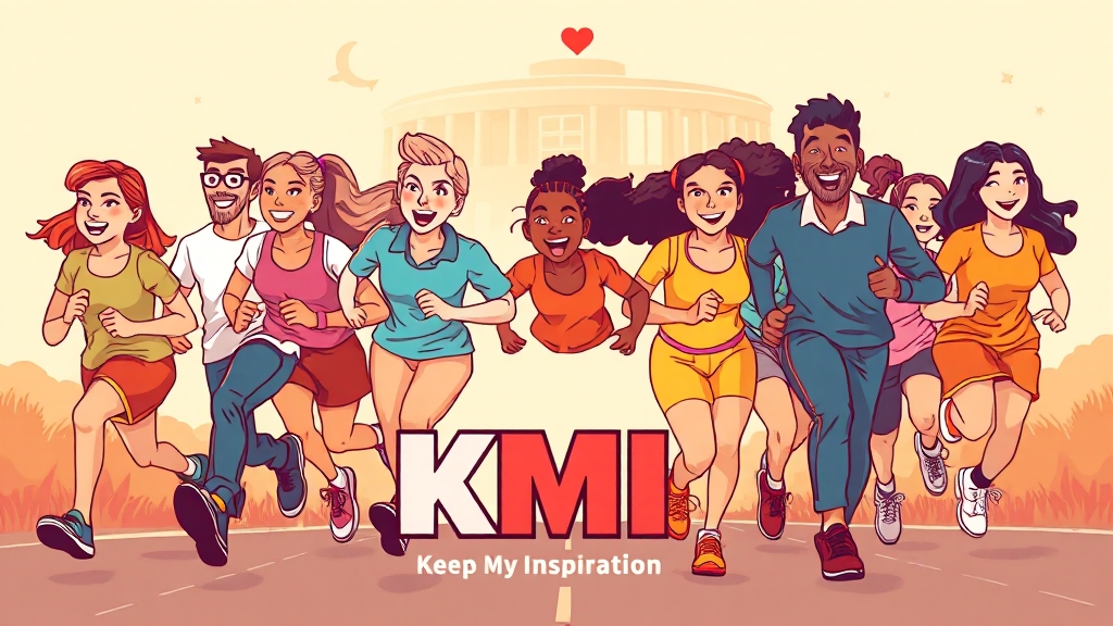 건강한 미래, KMI와 함께! (cartoon 스타일)