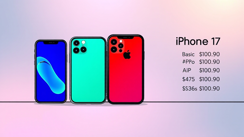 아이폰 17 가격은 얼마일까? (cartoon 스타일)
