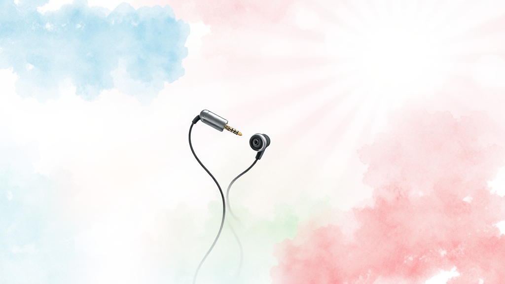 PC 이어폰 연결 및 활용 팁 (watercolor 스타일)