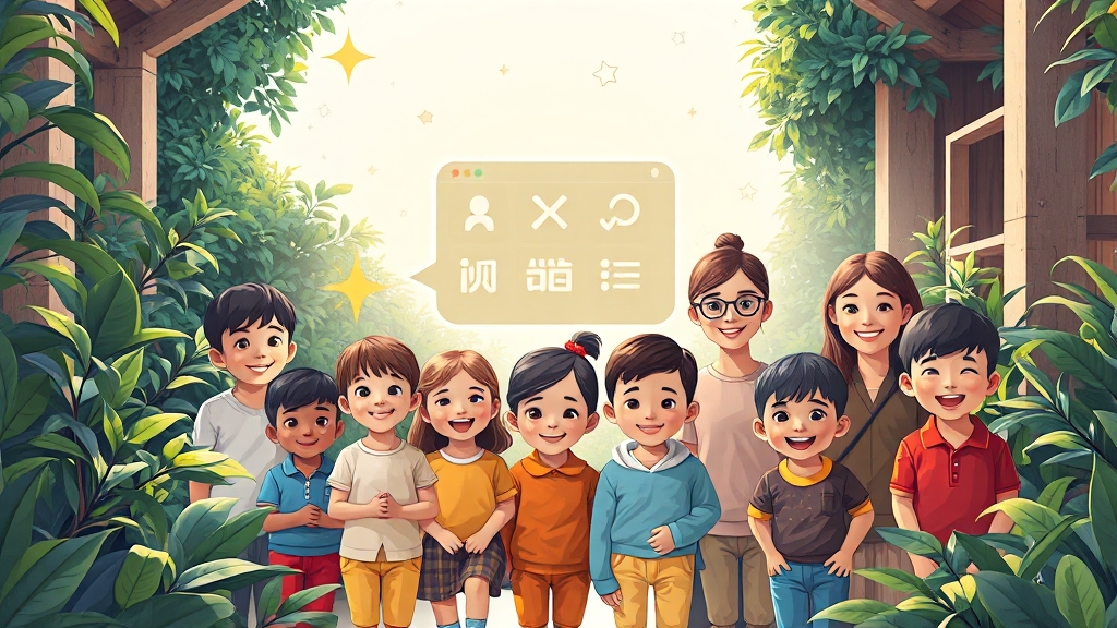 AI 기술 활용 보육 현장 혁신 사례 (illustration 스타일)