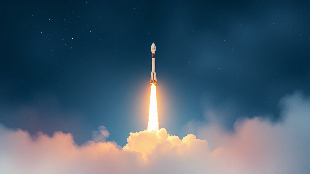 누리호 관련주: 시장 반응 및 평가 (watercolor 스타일)