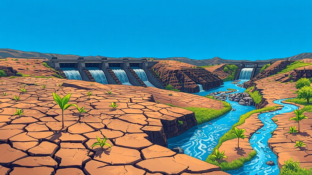 가뭄, 왜 발생했고 어떻게 해결해야 할까? (illustration 스타일)