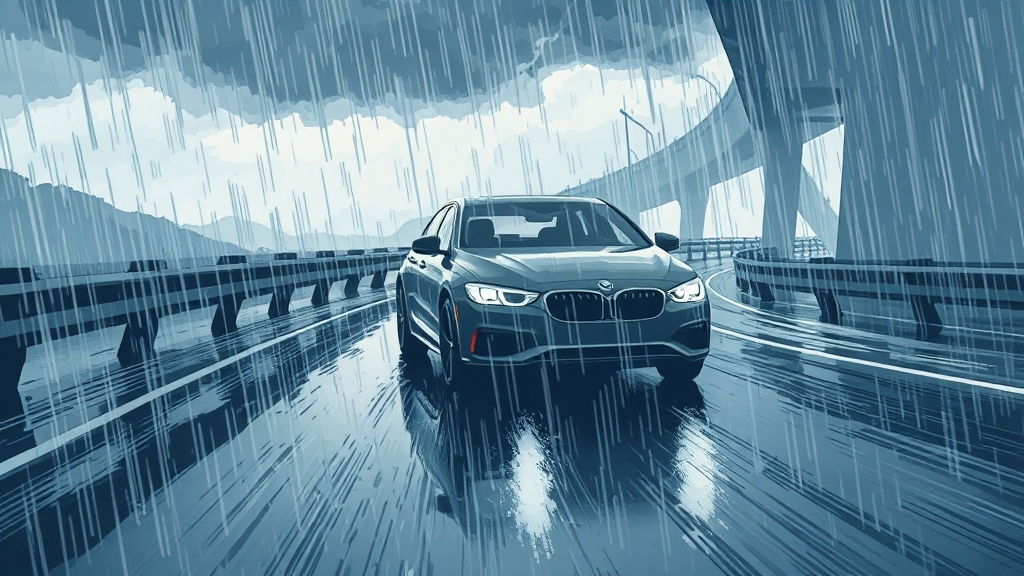 실시간 경보, 침수 사고 예방 효과 (illustration 스타일)