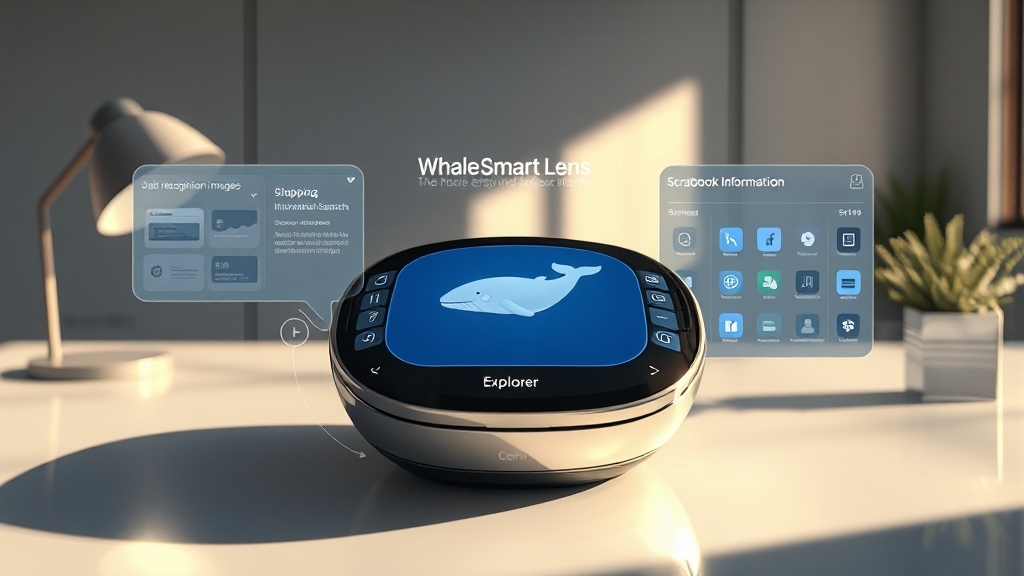 웨일 주요 기능: 스마트렌즈 (realistic 스타일)