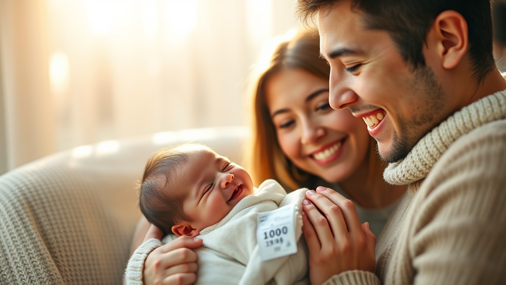 부모급여, 무엇일까요? (realistic 스타일)