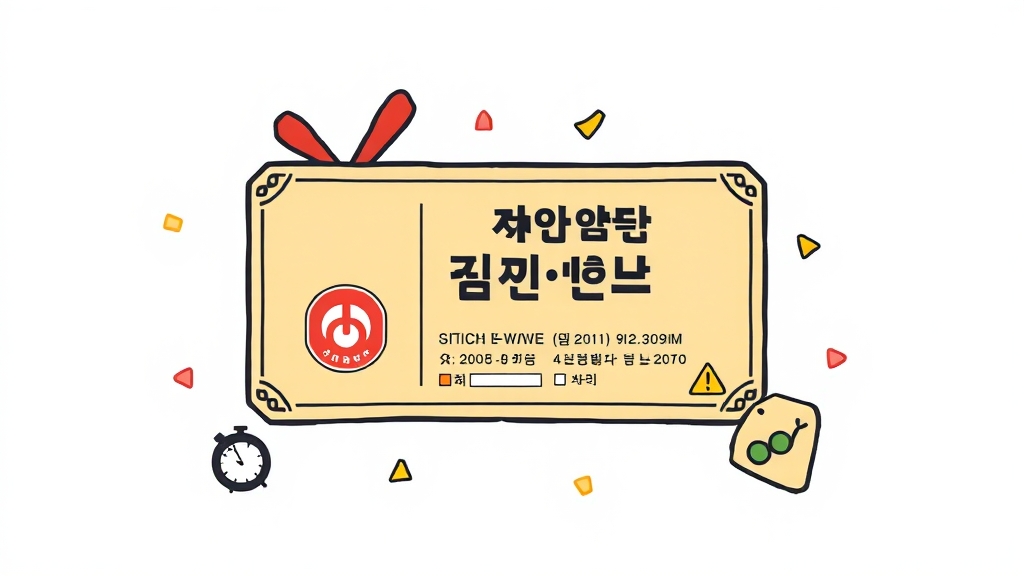 디지털 온누리상품권 사용 시 주의사항 (cartoon 스타일)