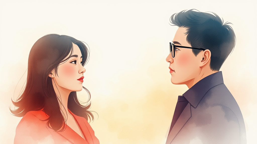 통화 녹취록 공개, 엇갈린 주장 (watercolor 스타일)