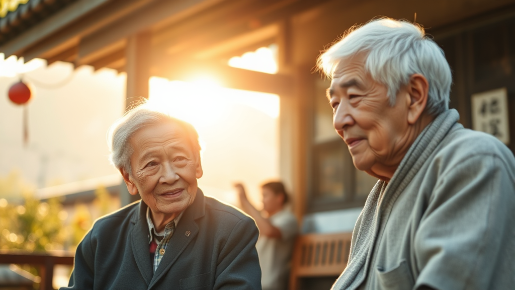 유당마을 시설 둘러보기: 주거부터 복지까지 (realistic 스타일)