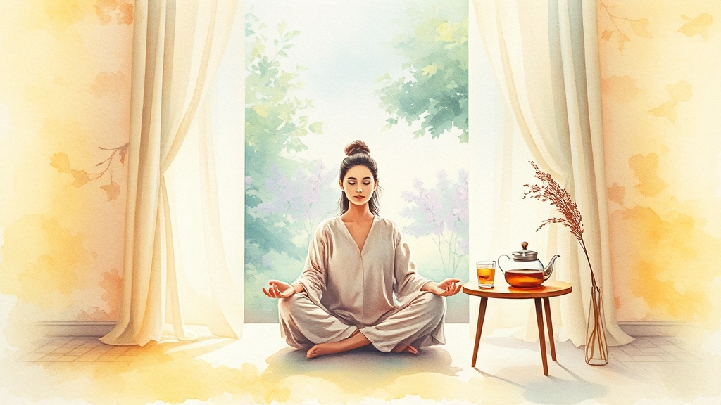 화병, 어떻게 예방할까요? (watercolor 스타일)