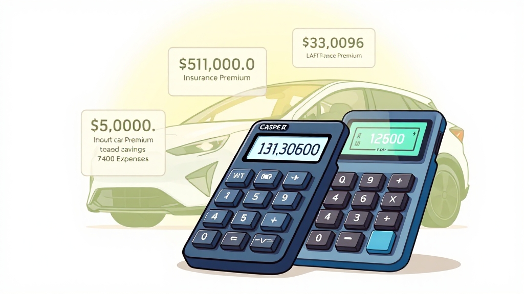 보험료, 세금 등 추가 비용 (cartoon 스타일)