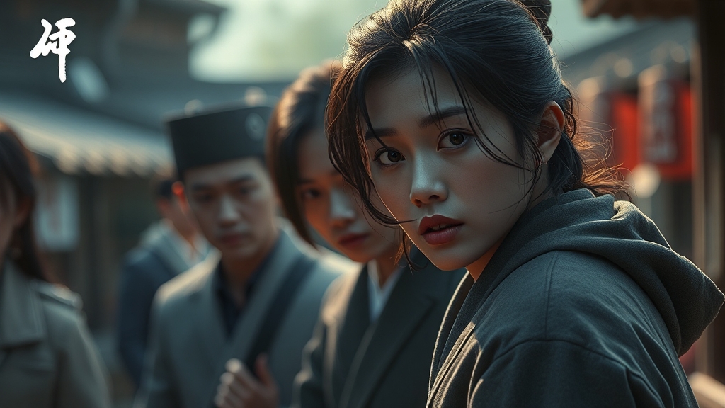 무창마을 새로운 시작과 위기 (realistic 스타일)