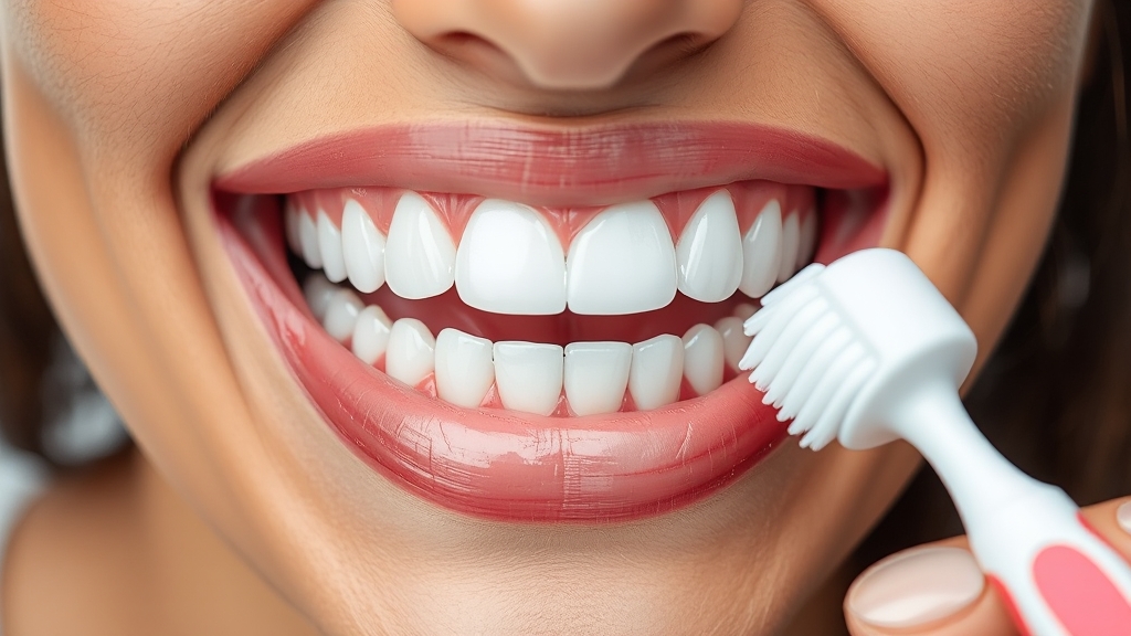 미백치약 선택 시 고려사항 (realistic 스타일)