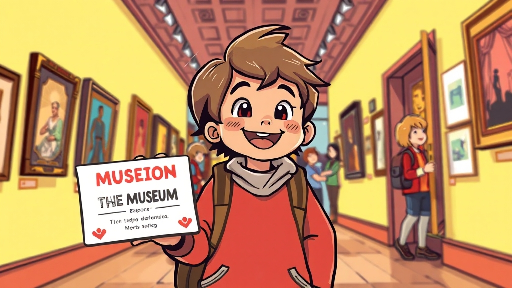 어린이 박물관 체험 가이드 (cartoon 스타일)