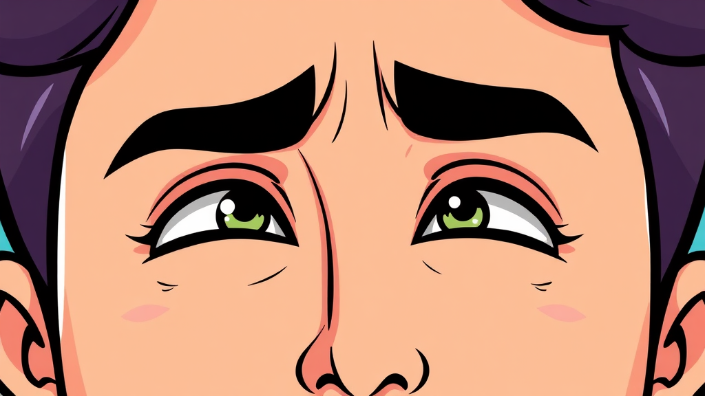 스트레스와 피로, 눈 떨림의 주범? (cartoon 스타일)