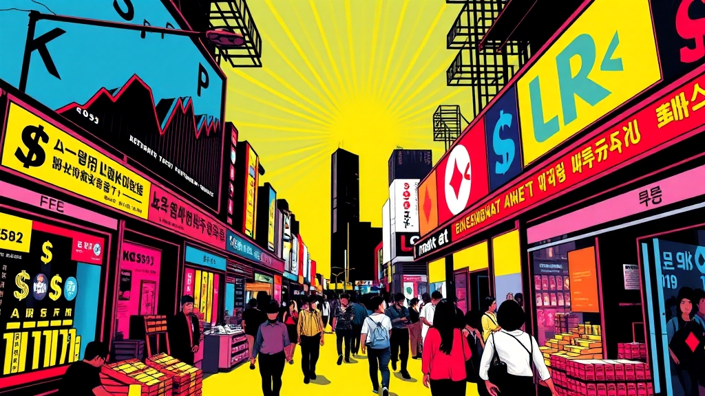 정부 정책 변화 영향 (popart 스타일)