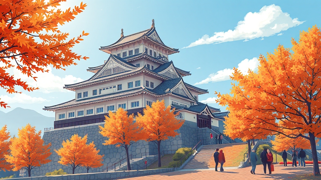 마쓰야마 여행, 최적의 시기는? (illustration 스타일)