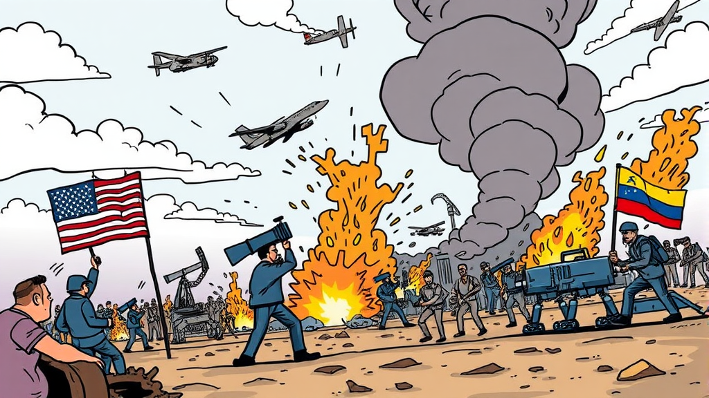 미-베네수엘라 관계 개요 (cartoon 스타일)