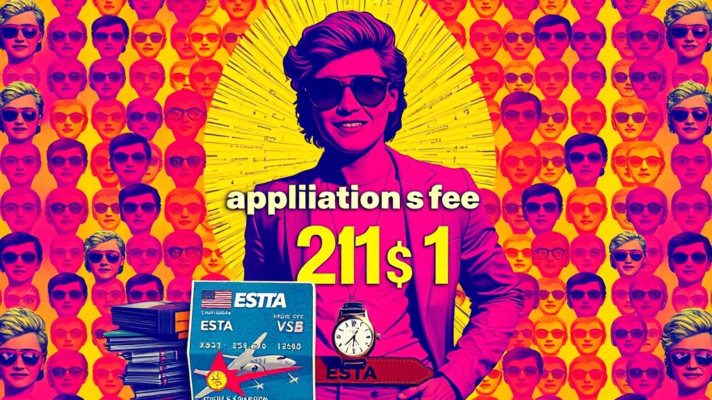 ESTA 비용, 얼마일까요? (popart 스타일)