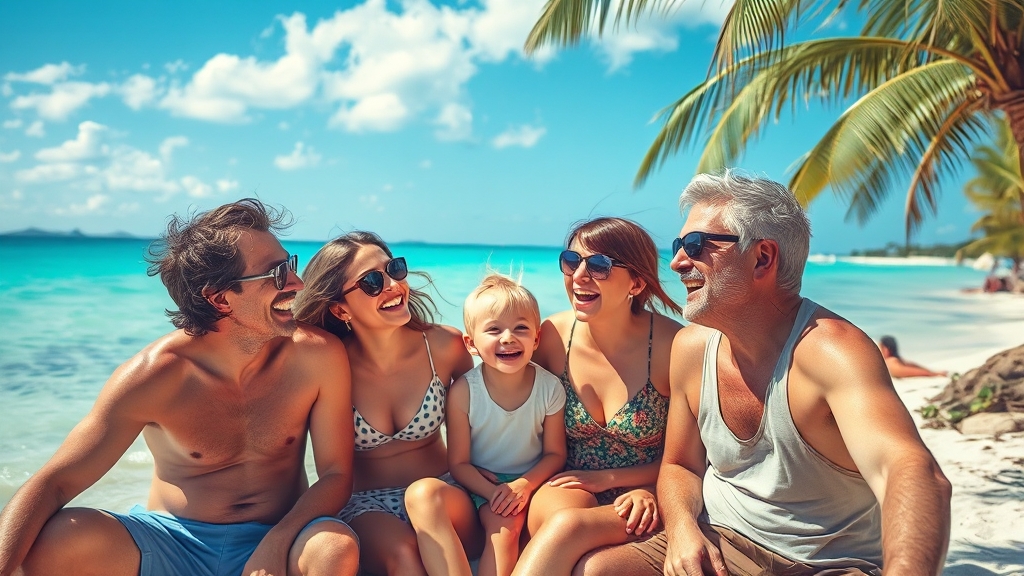 괌 관광 시장 현황 및 전망 (realistic 스타일)