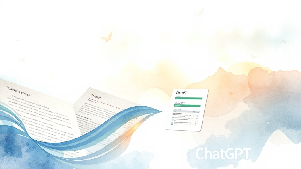 ChatGPT 리뷰 작성 전 준비 (watercolor 스타일)