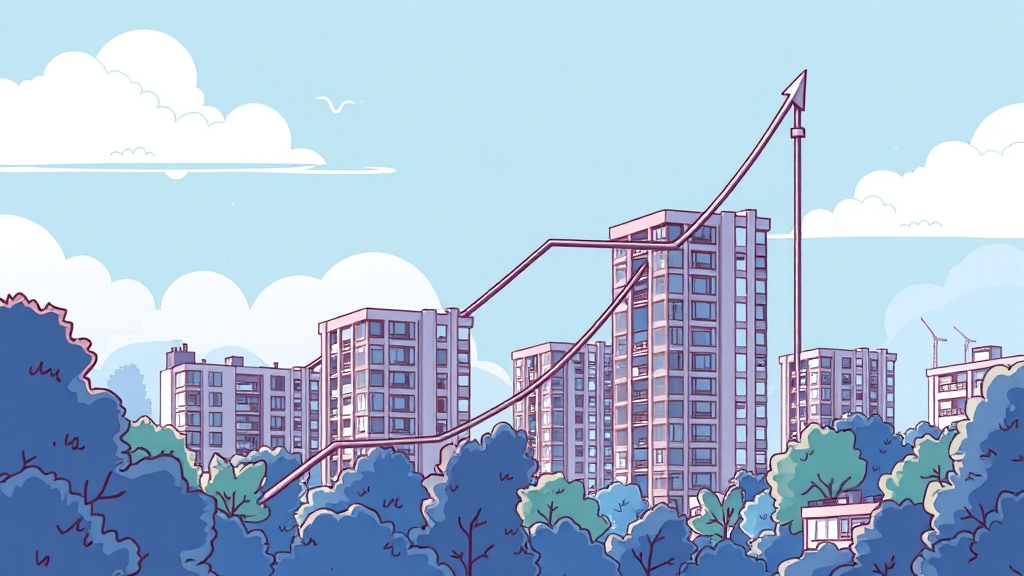 경기도 아파트 매매 동향 (illustration 스타일)