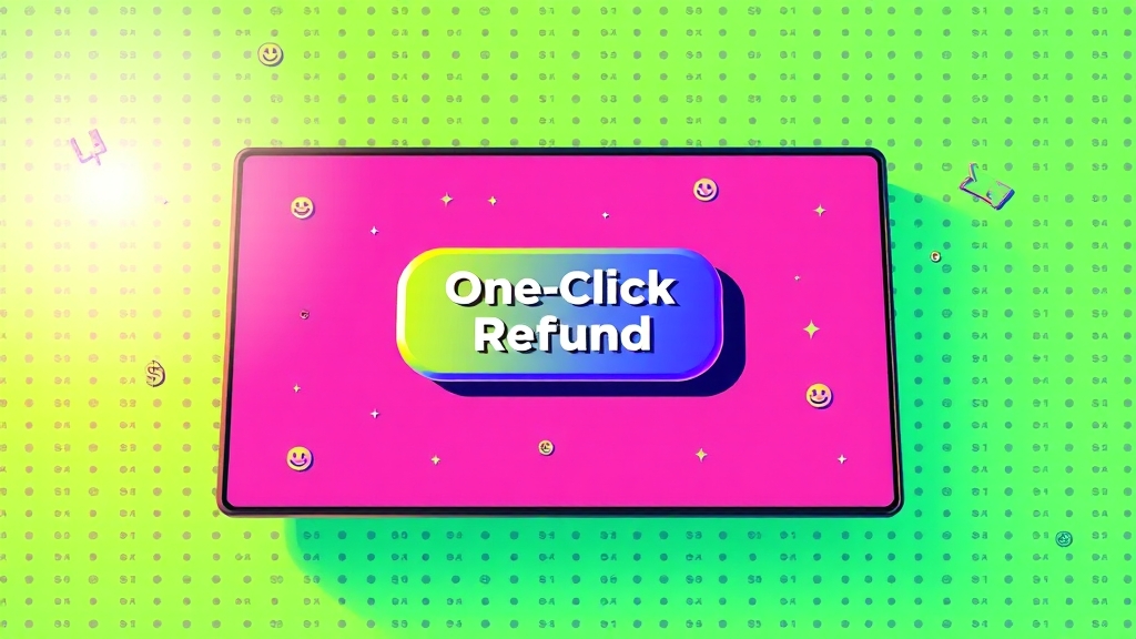 원클릭 환급 서비스, 정말 편리할까? (popart 스타일)