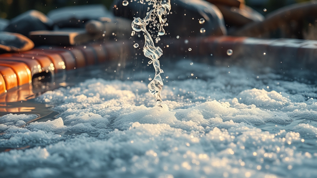 탄산 온천, 놀라운 효능 (realistic 스타일)