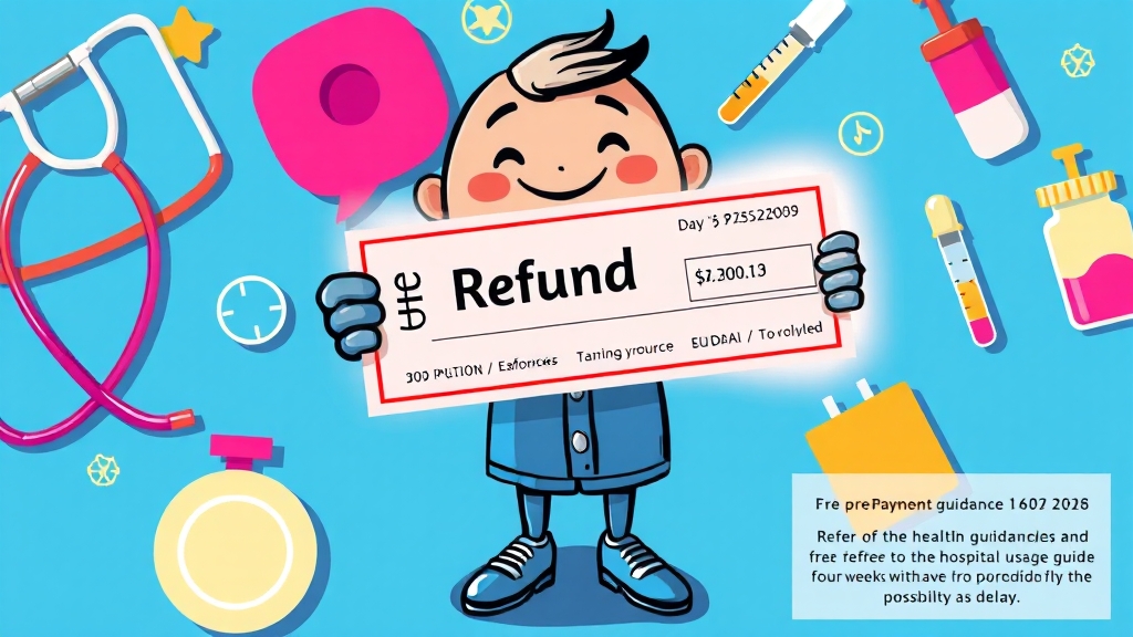 환급금 지급 시기 및 유의사항 (cartoon 스타일)