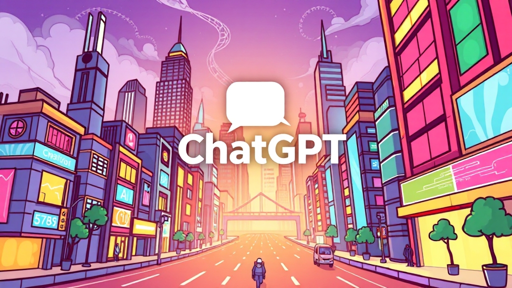 챗GPT 기능 및 최신 업데이트 (cartoon 스타일)