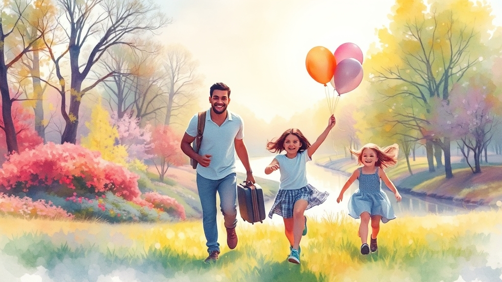 여행 계획 꿀팁 (watercolor 스타일)