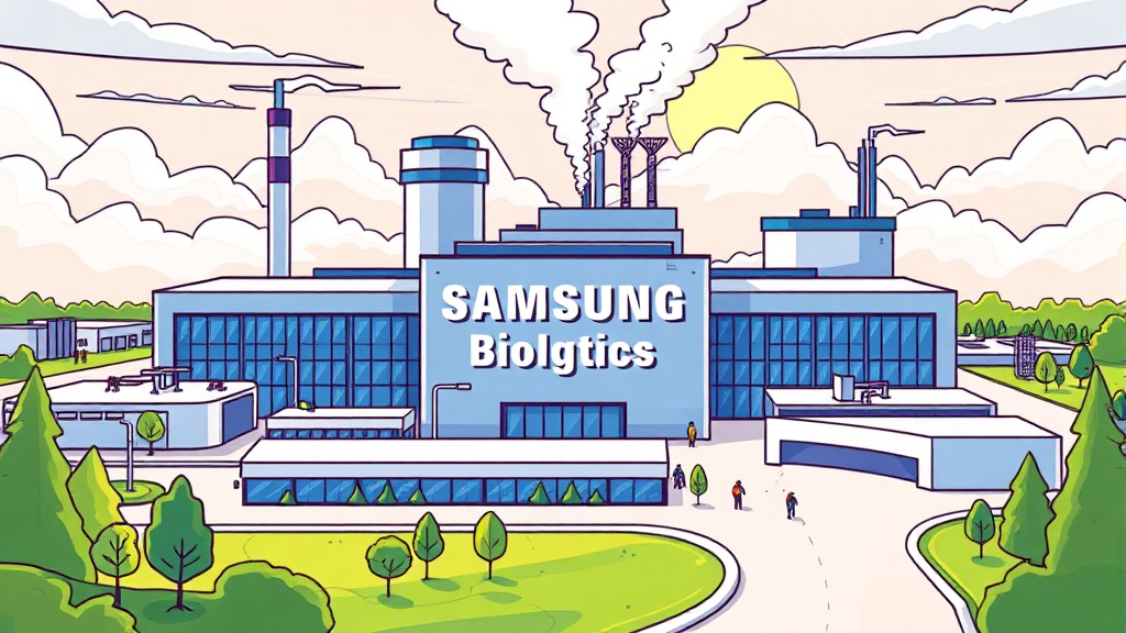 미국 공장 인수 (cartoon 스타일)