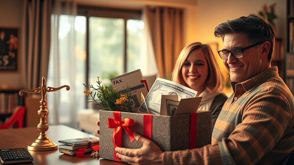 미국 주식 증여 절세 전략 (realistic 스타일)