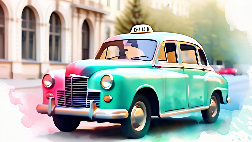 택시 유가보조금 통합 관리 시스템이란? (watercolor 스타일)