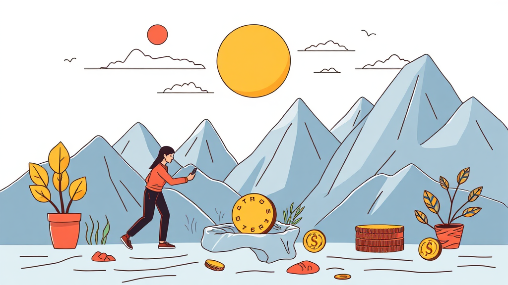 개인 투자자의 흔한 실패 원인: 심리적 편향과 행동 경제학 (illustration 스타일)