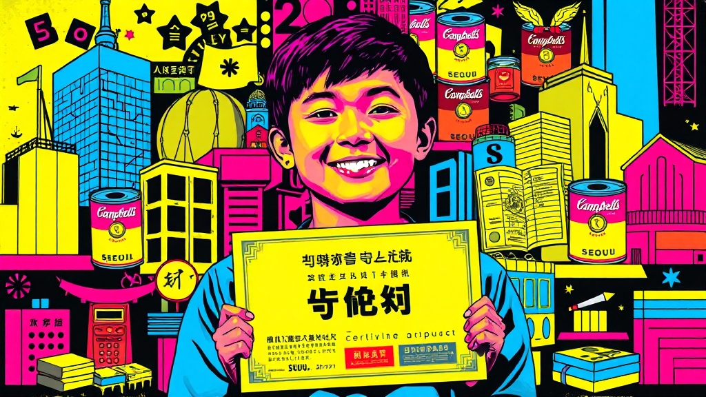 이수 현황, 어떻게 확인할까요? (popart 스타일)