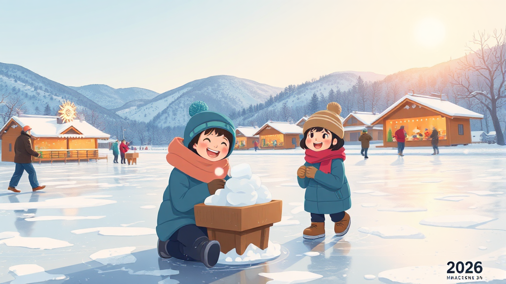 2026년 화천에서 만나요! (illustration 스타일)