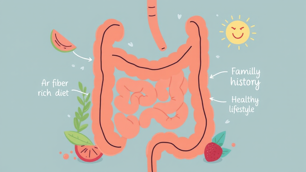 대장 용종, 왜 생길까? 원인과 위험 요인 (illustration 스타일)