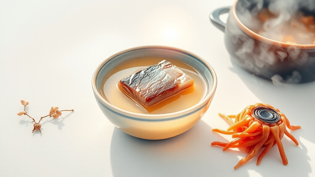 맛있는 육수 비법 (watercolor 스타일)