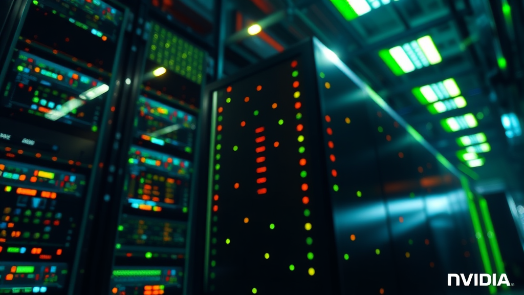 엔비디아 실적 분석: 지난 분기 성과와 주요 사업 부문 (realistic 스타일)