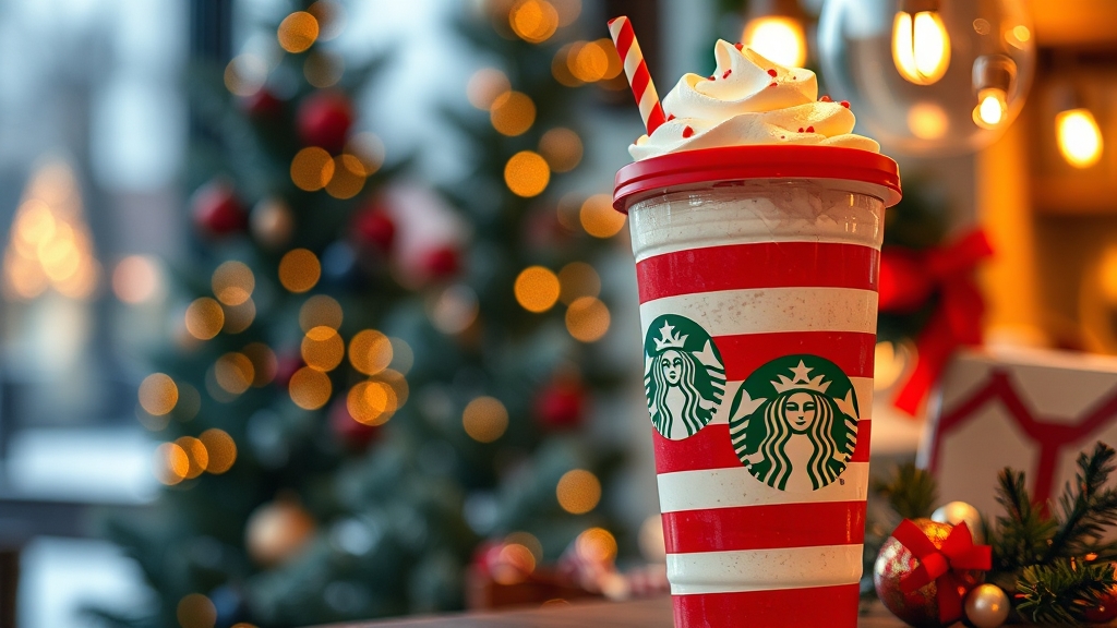 스타벅스 겨울 신메뉴 & MD (realistic 스타일)
