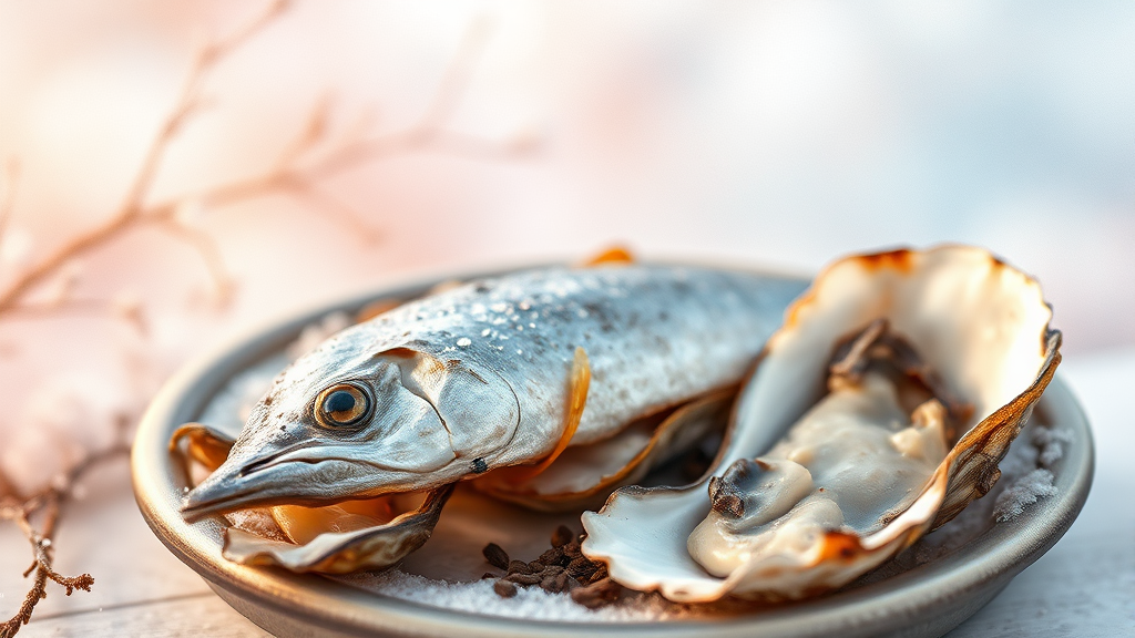 과메기 & 석화, 놀라운 건강 효능! (watercolor 스타일)