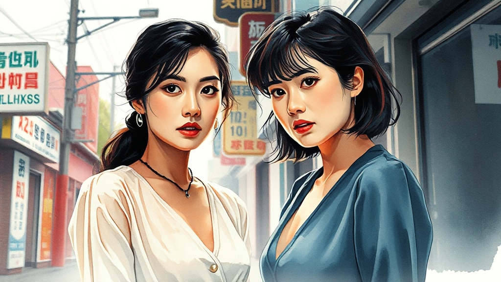 ‘애마’ 줄거리와 사건 (watercolor 스타일)