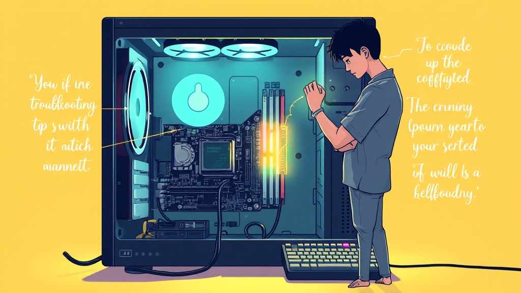 하드웨어 문제 해결 (illustration 스타일)