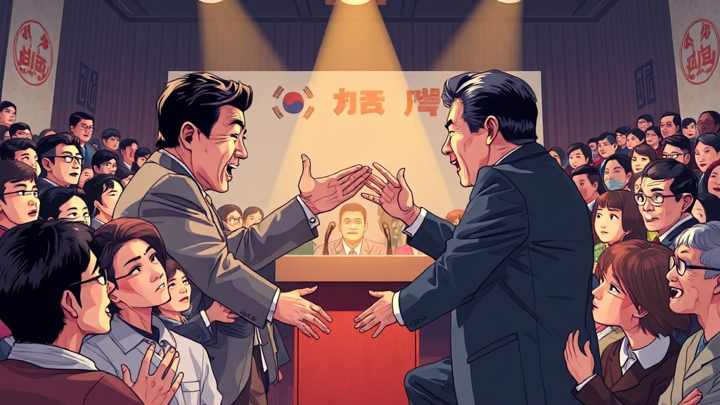 역대 대선 토론의 발자취 (illustration 스타일)