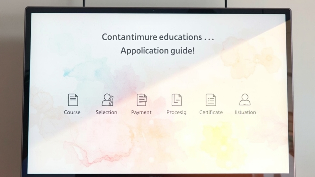 보수교육 신청, 이렇게 하세요! (watercolor 스타일)