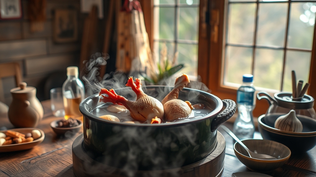 삼계탕 집중 분석! (realistic 스타일)