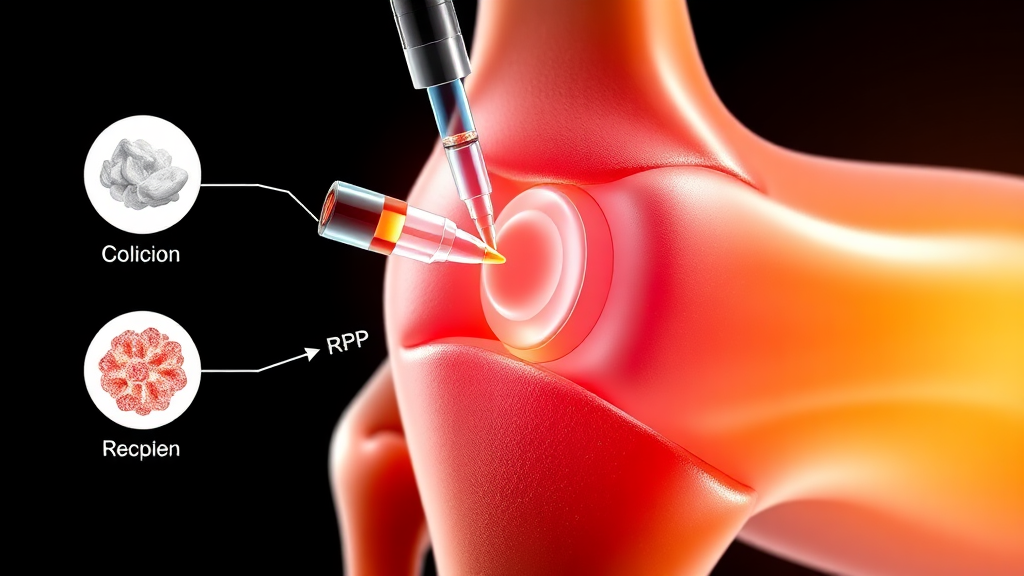 히알루론산 주사부터 세포치료제까지: 성분별 작용 원리 (realistic 스타일)
