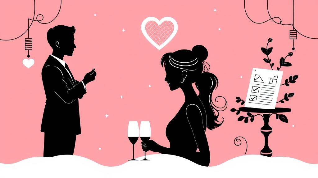 결혼정보회사, 어떤 서비스 제공? (illustration 스타일)