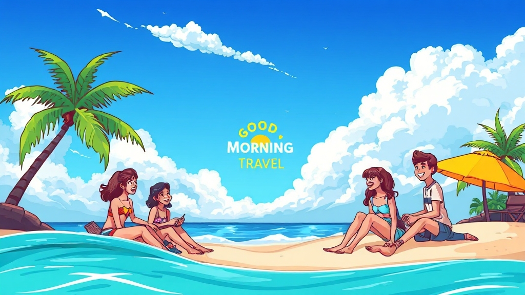 매력적인 여행 상품 소개 (cartoon 스타일)